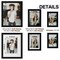 Vittanly 10 Pack Picture Frames Collage Wall Decor, Gallery Wall Frame Set for Wall or Tabletop Display, Multi Sizes with Two 8x10, Four 5x7, and Four 4x6 Photo Frames, Black